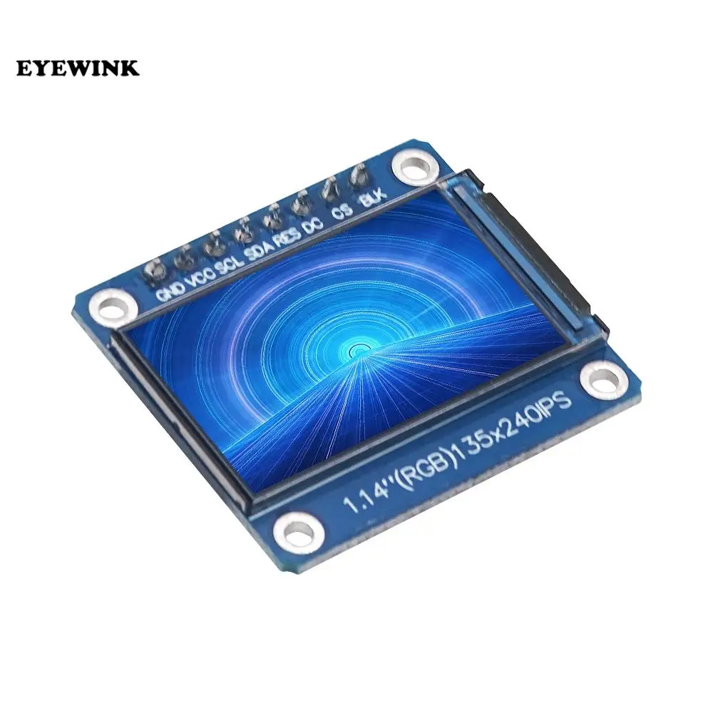 1 шт. Новый IPS 0,96/1,14 дюймов 3,3 В 8PIN SPI HD полноцветный TFT экран ST7789 Привод IC 135*240