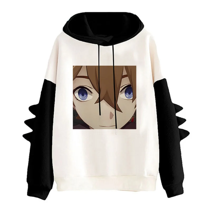 Sudadera con capucha Xiao Genshin Impact Unisex, ropa de calle con estampado de dibujos animados Kawaii, Harajuku, Hu Tao