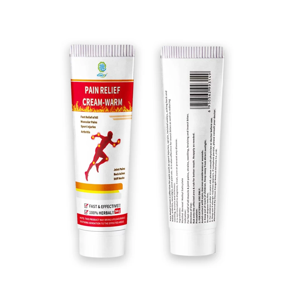 KONGDY Body Pain Relief Ointment Capsaicin Herbal Foot Pain Relief Cream 50g Hallux Knee Lumbar Arthritis Pain Killer