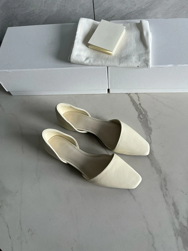 Dave&Di Nordic Minimalist Solid Color Summer Sandals Flat Bottomed Shoes Fashion Square Toe Mary Jane Shoes Women