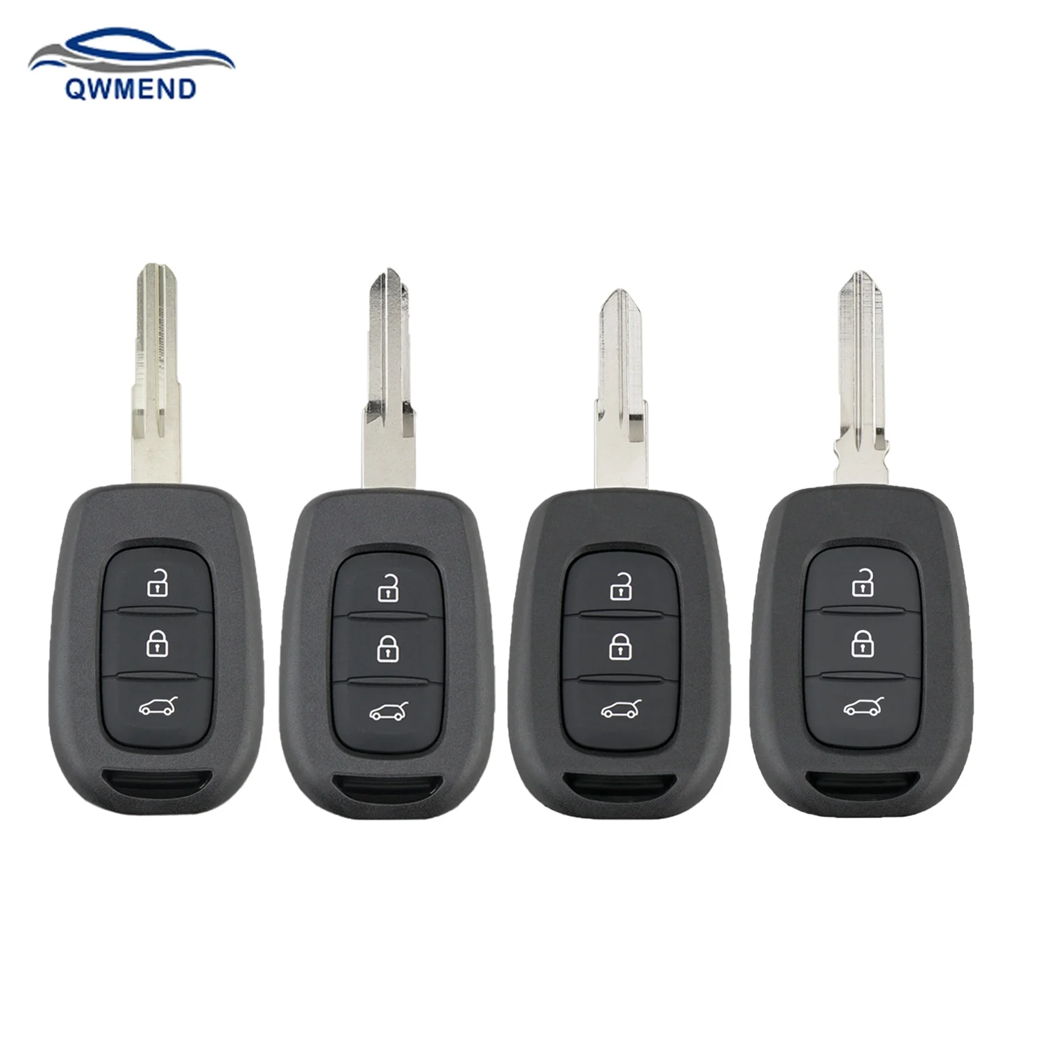 QWMEND 2/3Buttons Car Key Shell For Renault Symbol Trafic For Dacia Sandero Logan Duster 2013-2018 Remote Key Case Cover