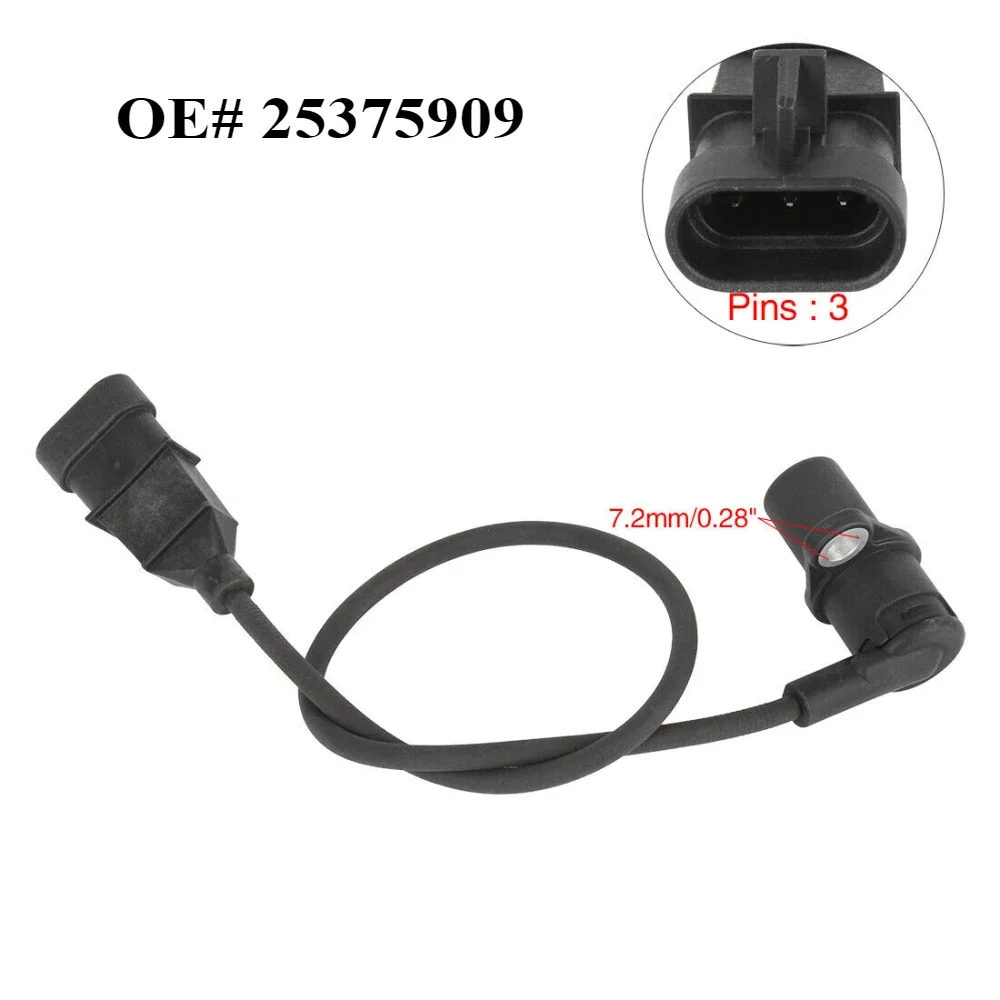 25375909 Crankshaft Position Sensor For Great Wall Hover CUV 2.4L 2009 Chevrolet 10456569 0801114566 Black DC 12V