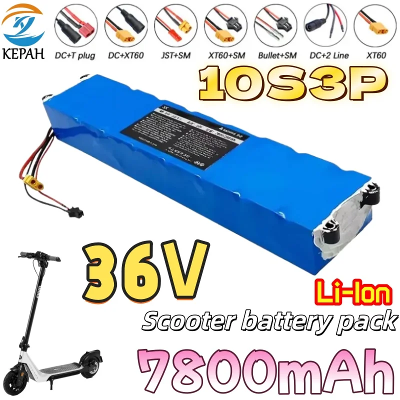 10S3P 36 V 7,8 Ah 36 V Lithium-Akku 18650 Lithium-Akku geeignet für Xiaomi M365 Elektroroller-Akku