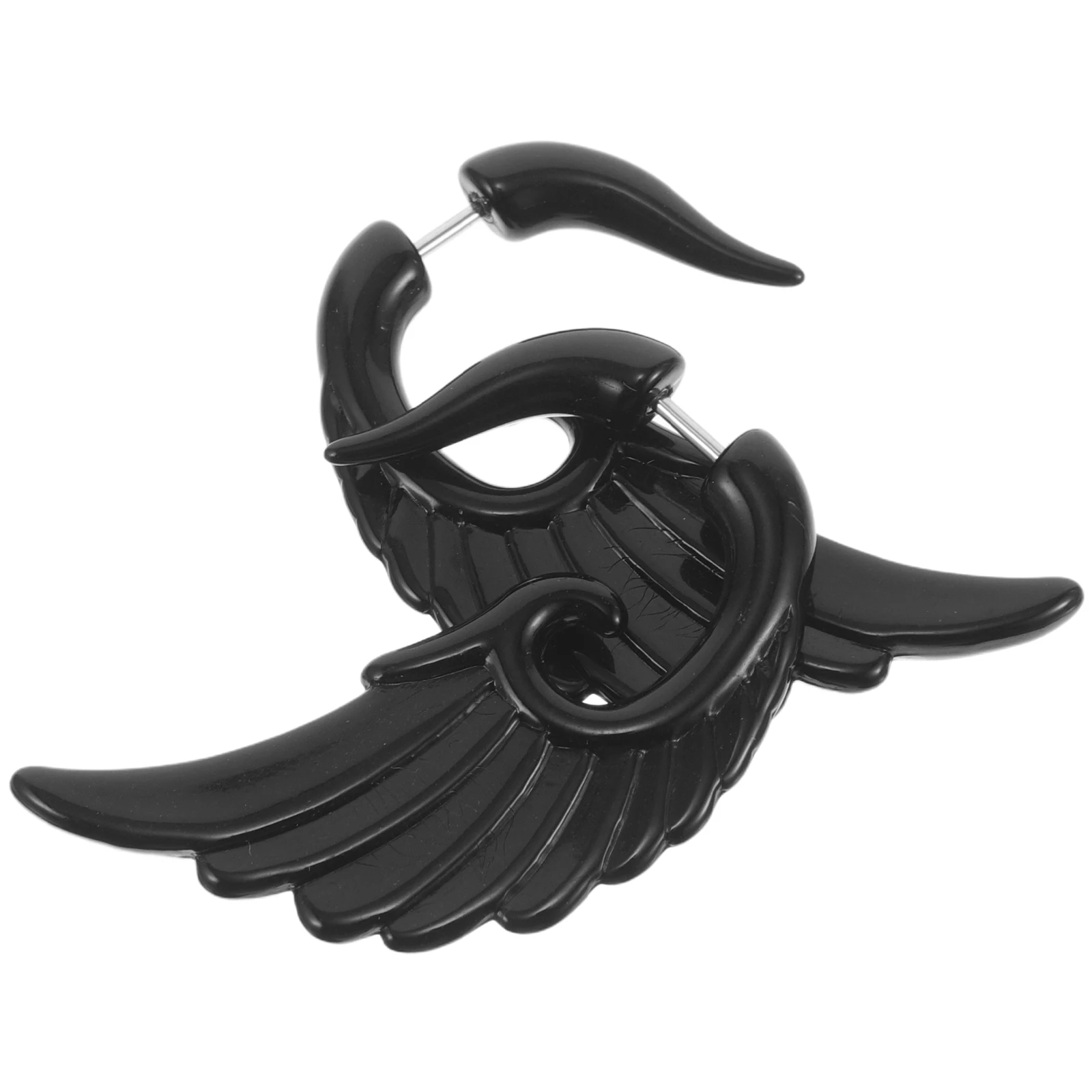 

1Pair Acrylic Earrings for Men Faux Taper Plug Lightweight Comfortable Piercing Jewelry for Daily Parties Performances