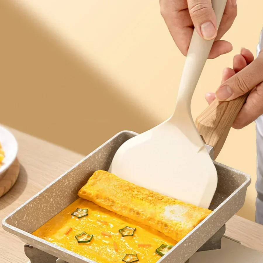 1pc silikon Hitzebeständige spatel haushalt lebensmittel grade antihaft-bratpfanne sushi steak fisch pfannkuchen backen Scoop Küche Werkzeug