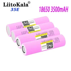 New Original 2024 LiitoKala INR18650 35E 3.7V 3500mAh 20A Discharge INR18650 35E 18650 Li-ion Battery 3.7v Rechargable Battery