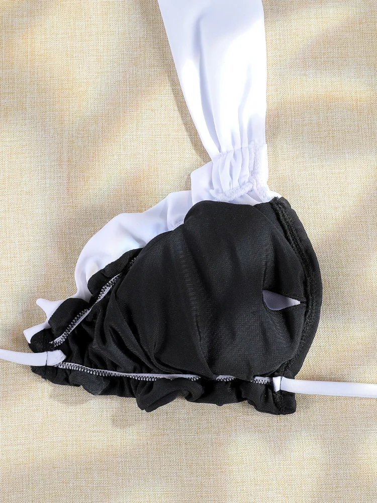 Rinabe مثير البيكينيات 2025 ملابس السباحة رفع مجموعة البكيني ضمادة المرقعة لباس سباحة بحر الصيف Biquini