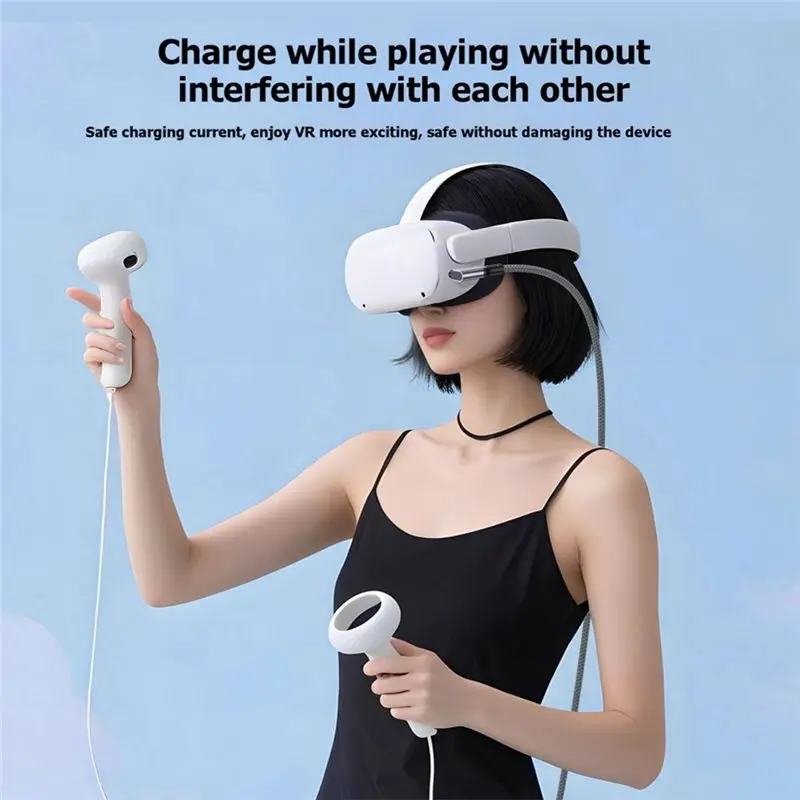 Reliable-VR Link Cable USB A To Type C USB3.0 Fast Charging 90 Degree Data Cable For Oculus Quest 1/2,VR Link Cable USB A To Typ