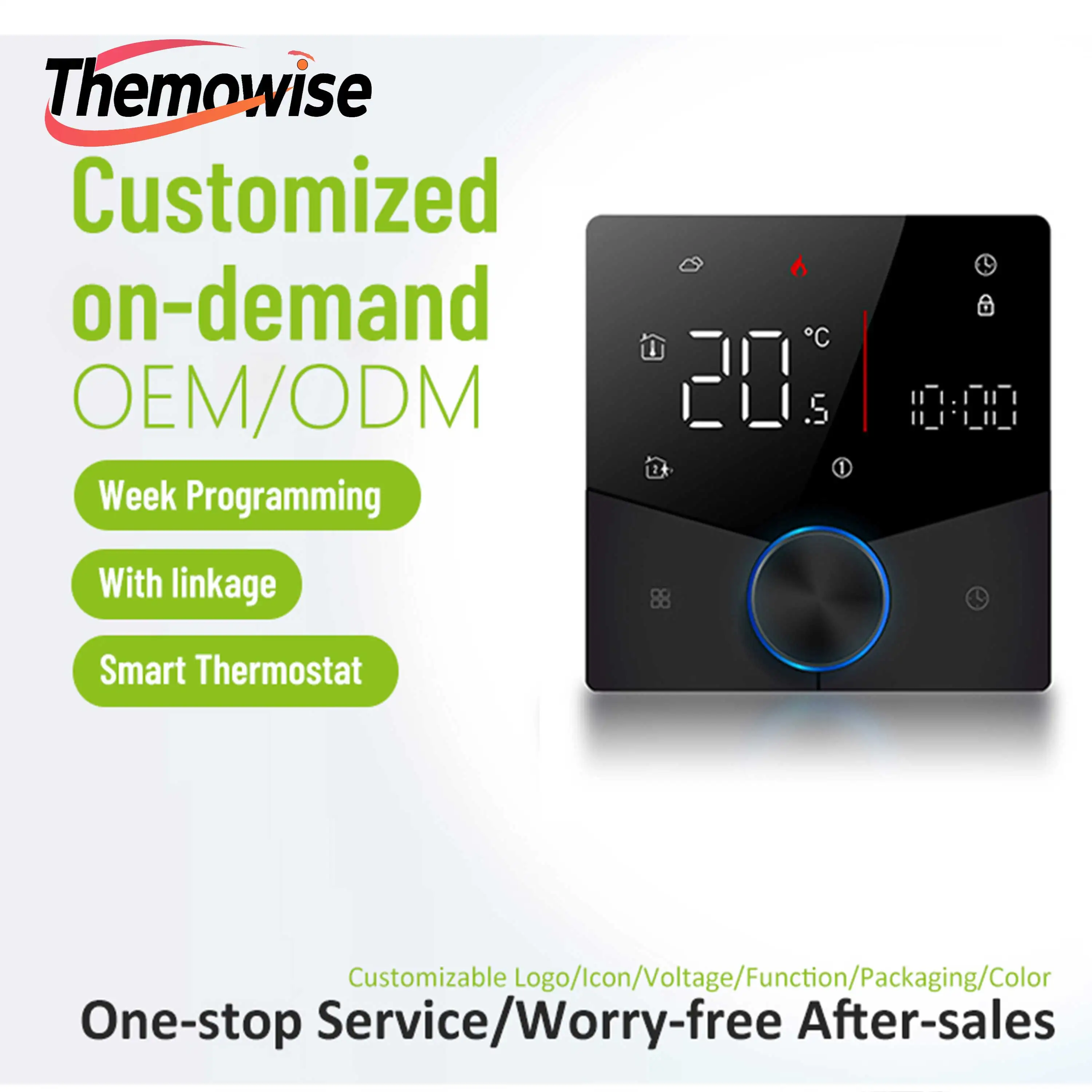 Matter 16A Heat Themostat For Dual Sensor WIFI ZIGBEE RS485 Optional Smart Temperature Adjustment Electric Heating Accessories