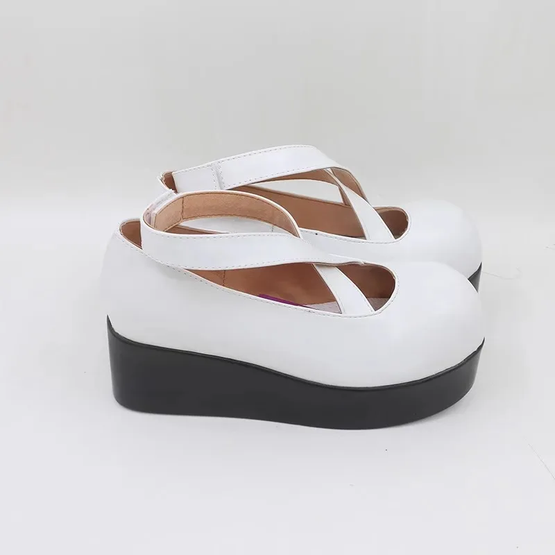 

DY20JP Games PERSONA 3 P3 Chidori Yoshino Обувь для косплея Кожаные белые костюмные туфли ручной работы 25