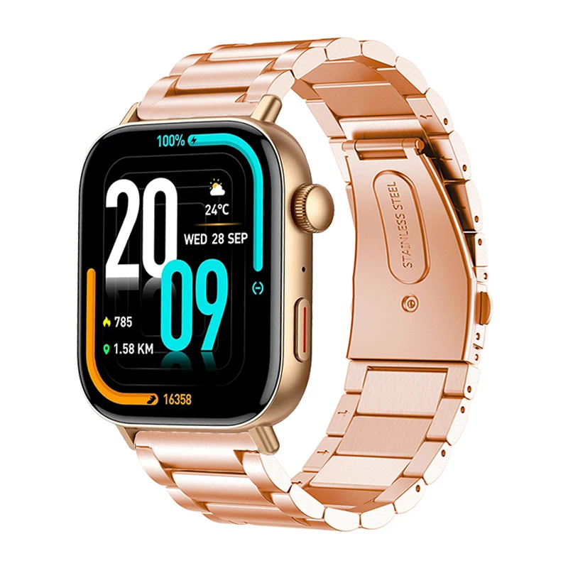 콜미 C8 맥스용 스테인레스 스틸 시계 밴드, 콜미 P78, P71, P60, P68, 메탈 스트랩, 콜미 c81 용, 팔찌 교체