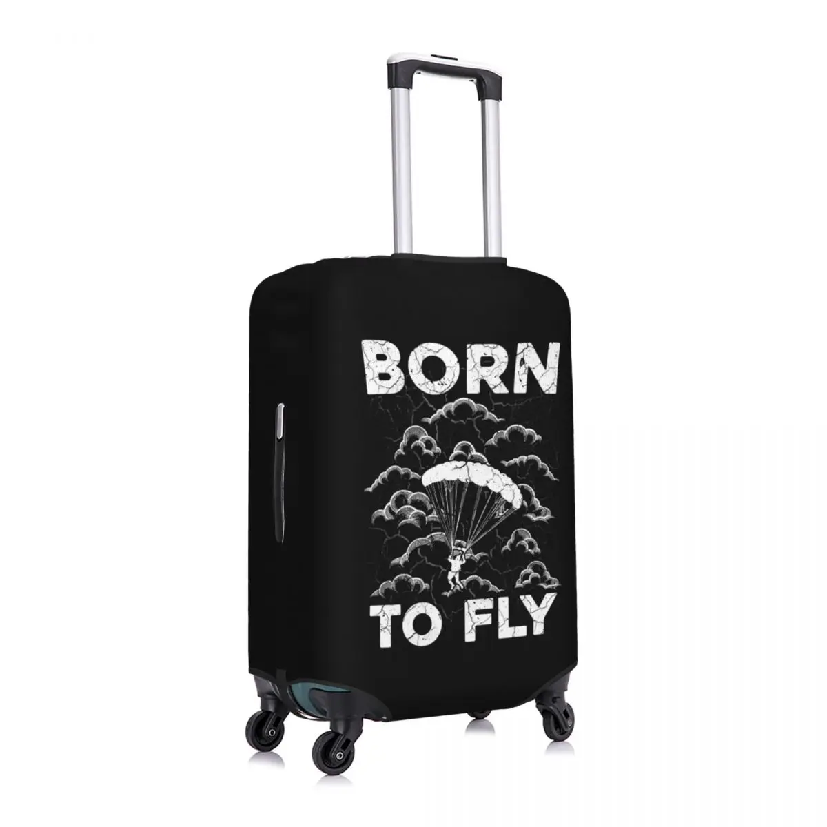 Custom Fashion Born To Fly Paraglider Luggage Cover Protector Dust Proof Paragliding Skydiving Sprort Travel Suitcase Covers