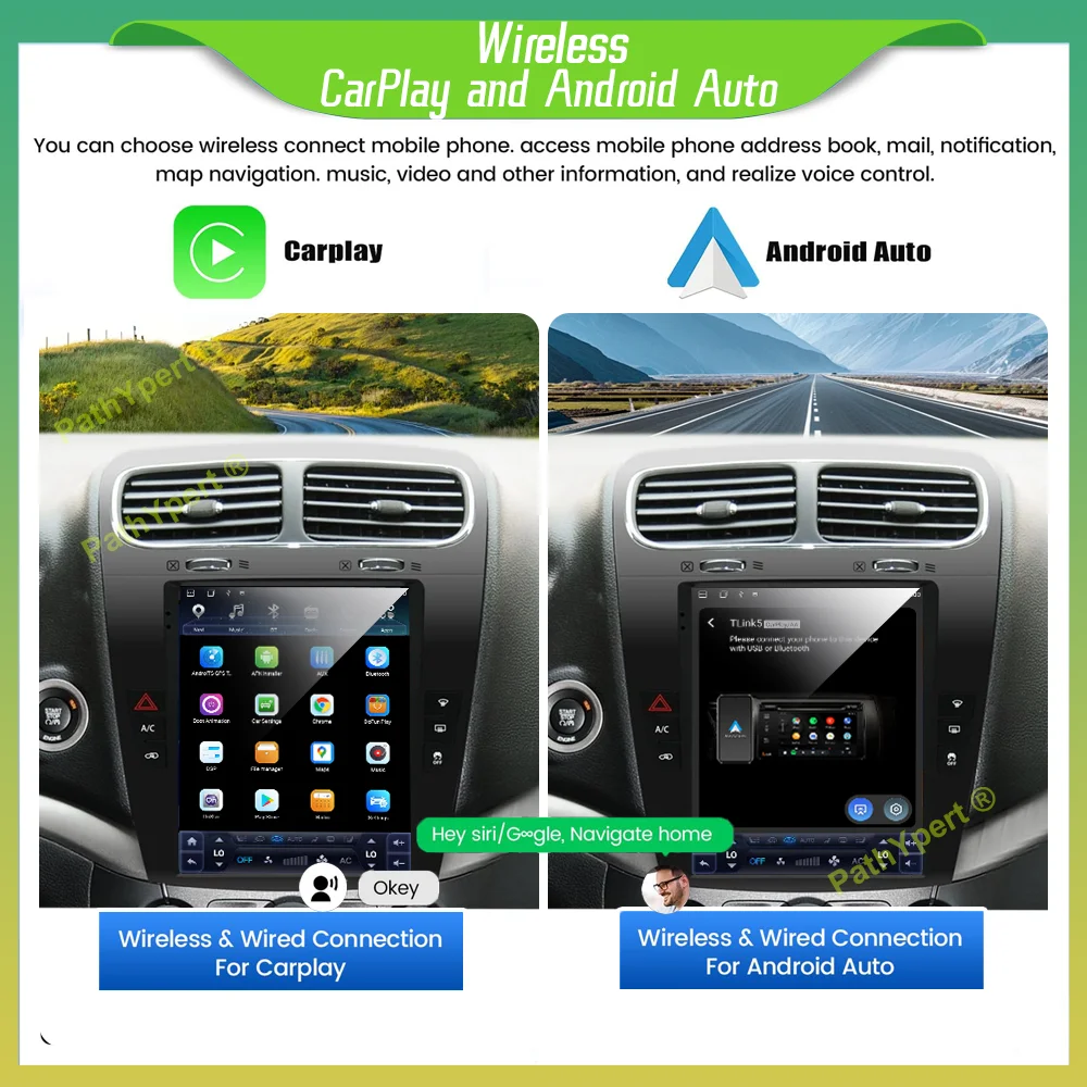 Android 15 For Dodge Journey 2012-2020 Tesla Screen Car Multimedia Player Radio Audio GPS Navigation 2 DIN Wireless Carplay Auto view 2