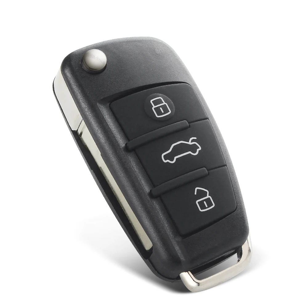 KEYYOU-carcasa de llave remota de coche para Audi, funda de llave de Control inteligente automático, 2005 botones, años 2013 a 3/4, A2, A3, TT, A4, A6, A6L, S3, S4