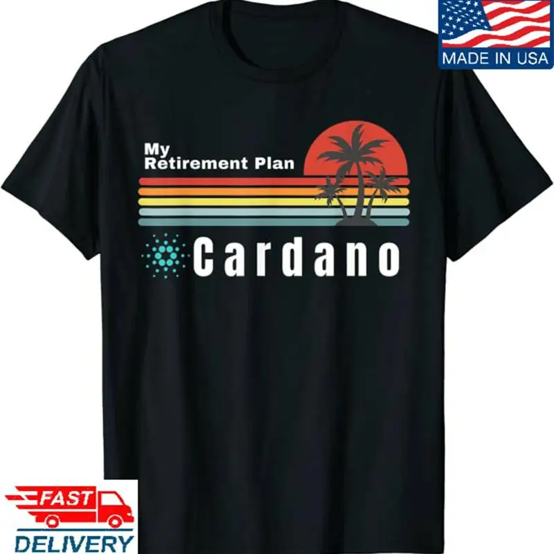 Cardano Ada mi Plan de jubilación Blockchain Logo Hodl Defi camiseta moneda