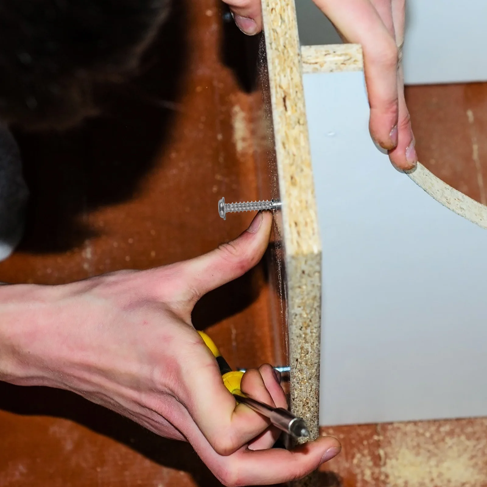 

340Pcs Stainless Steel Screws Professional Grade Self-Drilling Woodworking Screws Sturdy Rust-Proof for Wall and Wood