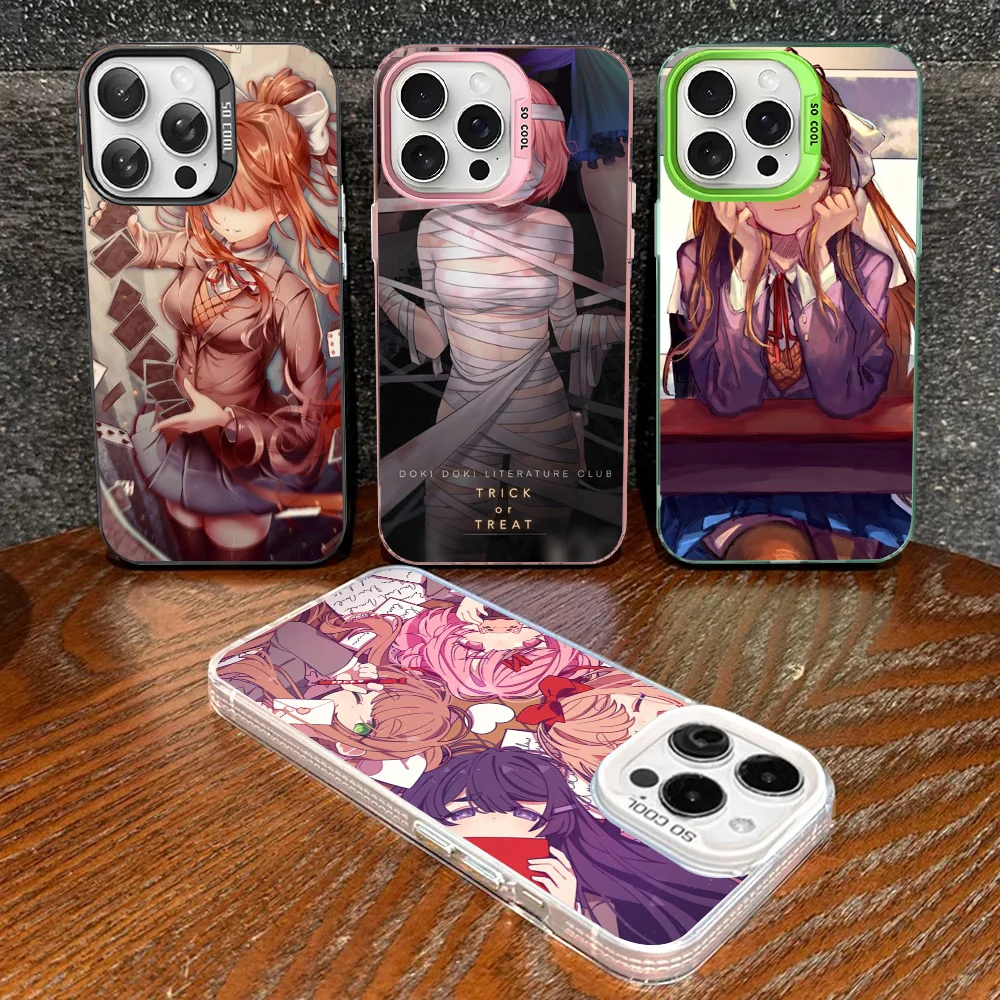 

Game D-Doki Doki L-Literature Clubs Phone Case For IPhone 16 15 14 13 12 11 Pro Max X XR XSMAX 8Plus Matte Shockproof Back Cover