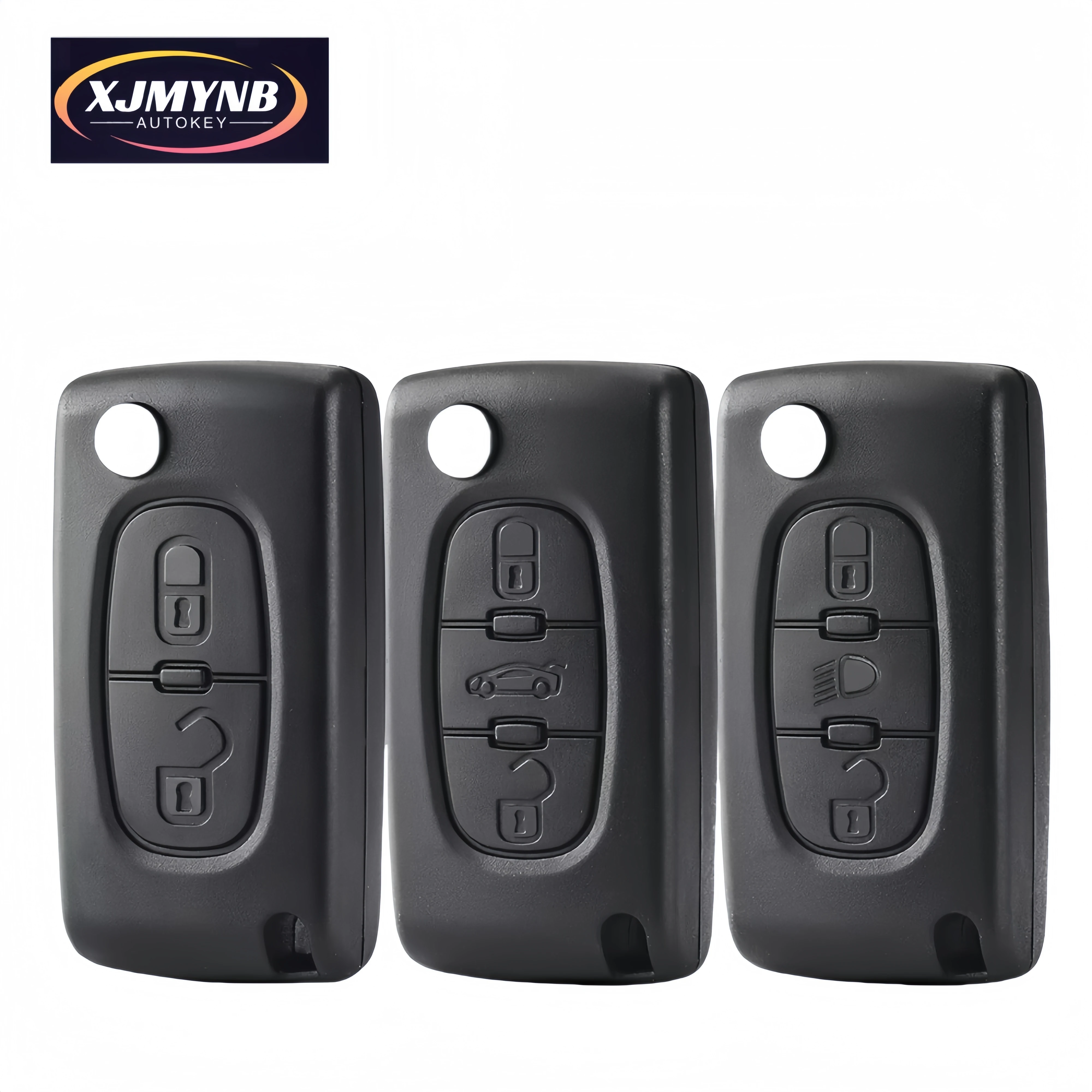 

XJMYNB For Peugeot 206 408 1/2/3/4/5/6/807 Partner For Citroen C1/2/3/4/5/6/7/8 Xsara Picasso Car Key Case CE0523 CE0536 2/3 BTN