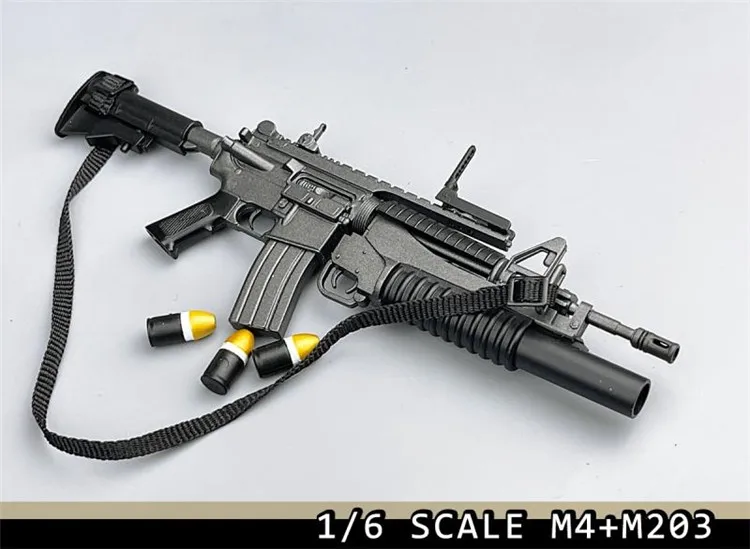 1/6 Scale Soldier Mini Plastic Rifle for 12