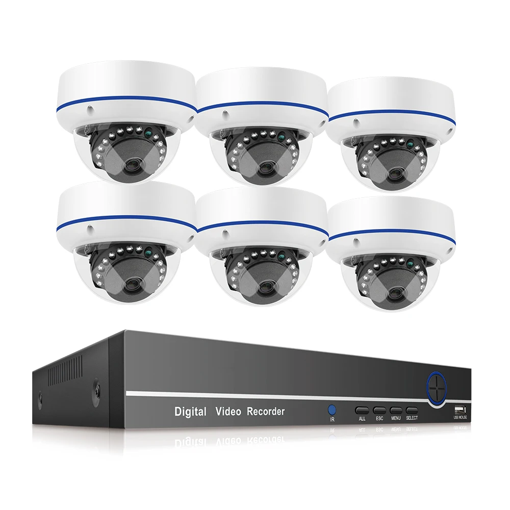 

3Mp Poe Camera Cctv Nvr System Home Surveillance Security Camera System With Speakers 3Mp 8Ch Poe Nvr Kit