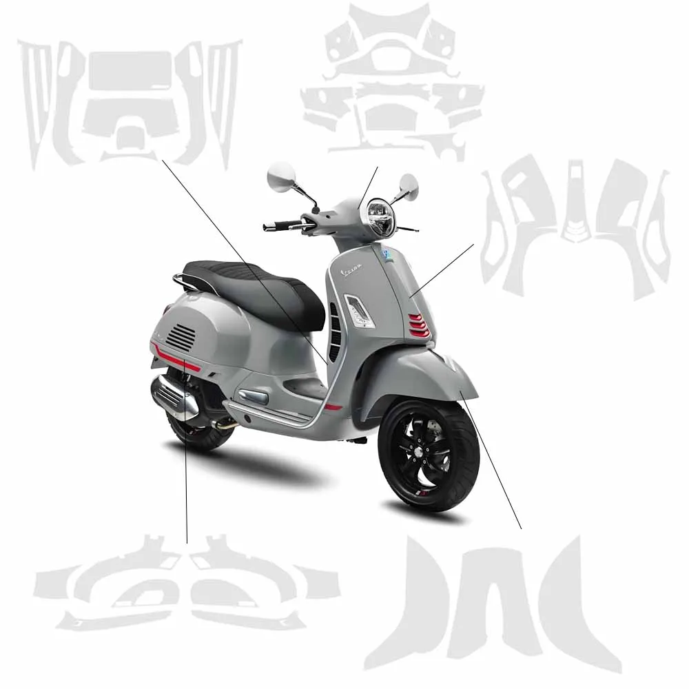 

Прозрачная защитная пленка для мотоцикла из ТПУ для Vespa GTS 300 gts300 Защитная пленка для защиты от царапин