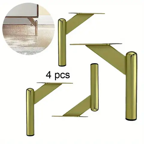 4pcs Metal DIY Modern Style Furniture Legs Sofa Legs Suitable for Sofa Table Cabinet Nightstand Replacement Support Legs