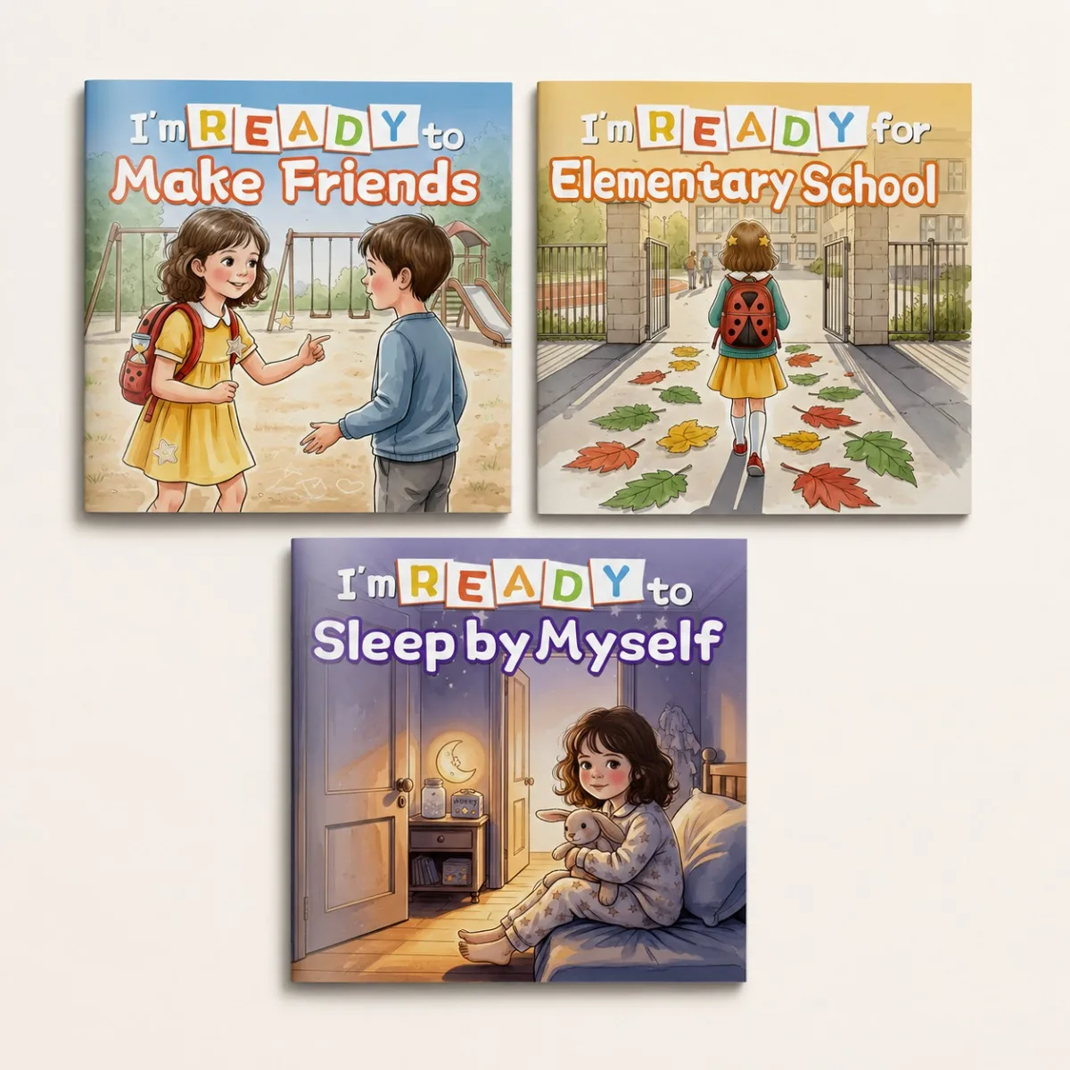 3Books Children's Preparation Picture Books Series: Social Emotional Learning Storybooks
