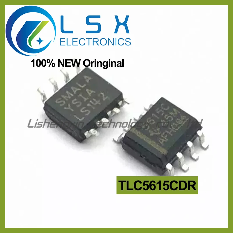 

10pcs TLC5615CDR TLC5615C 5615C 5615 SMD SOP8 Digital-to-Analog Converter IC