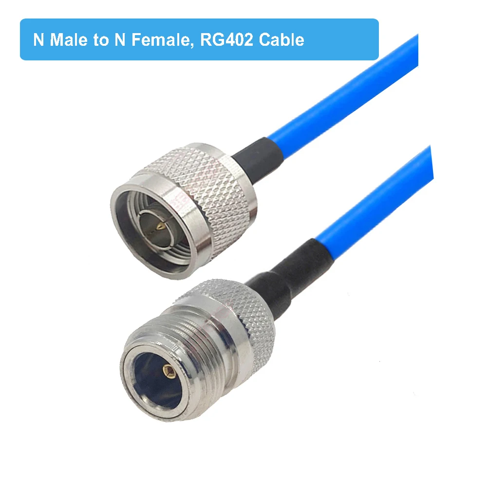 RG402 Cable N Type Female  to Female RF Adapter Cable 50 Ohm RF Coaxial Pigtail Extension Cord Jumper 15CM 50CM 1M 2M 5M