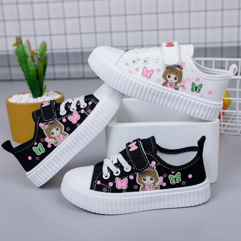 2025 New Fashion Spring Baby Girls Casual Shoes Organic Material Soft Eco-friendly Girls Children Sneakers For Girls