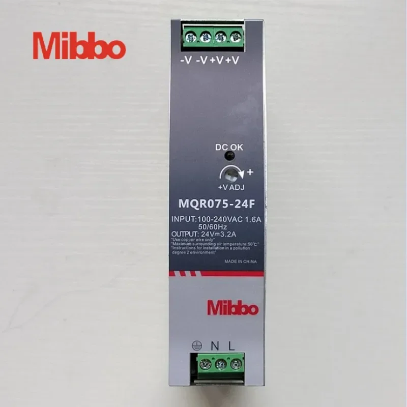 Mibbo MQR075-24F Switching Power Supply 120 150 240 480C DIN Rail DC 12v 48F