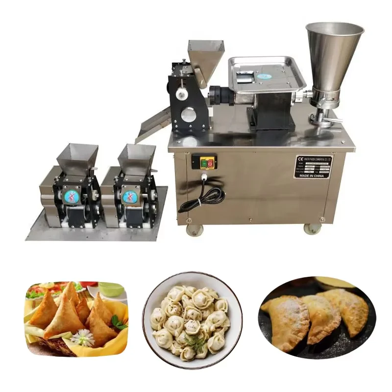 Easy Operation High Hot Selling Automatic Stainless Steel Rectangular Wonton Spring Roll Pelmeni Dumpling Maker Machine Motor