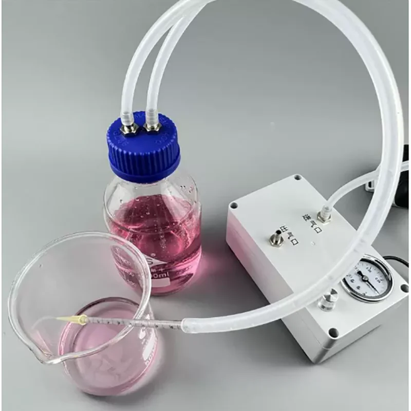 Laboratory Vacuum Pump With Gauge Positive Negative Pressure For Sampling Filtration Defoaming