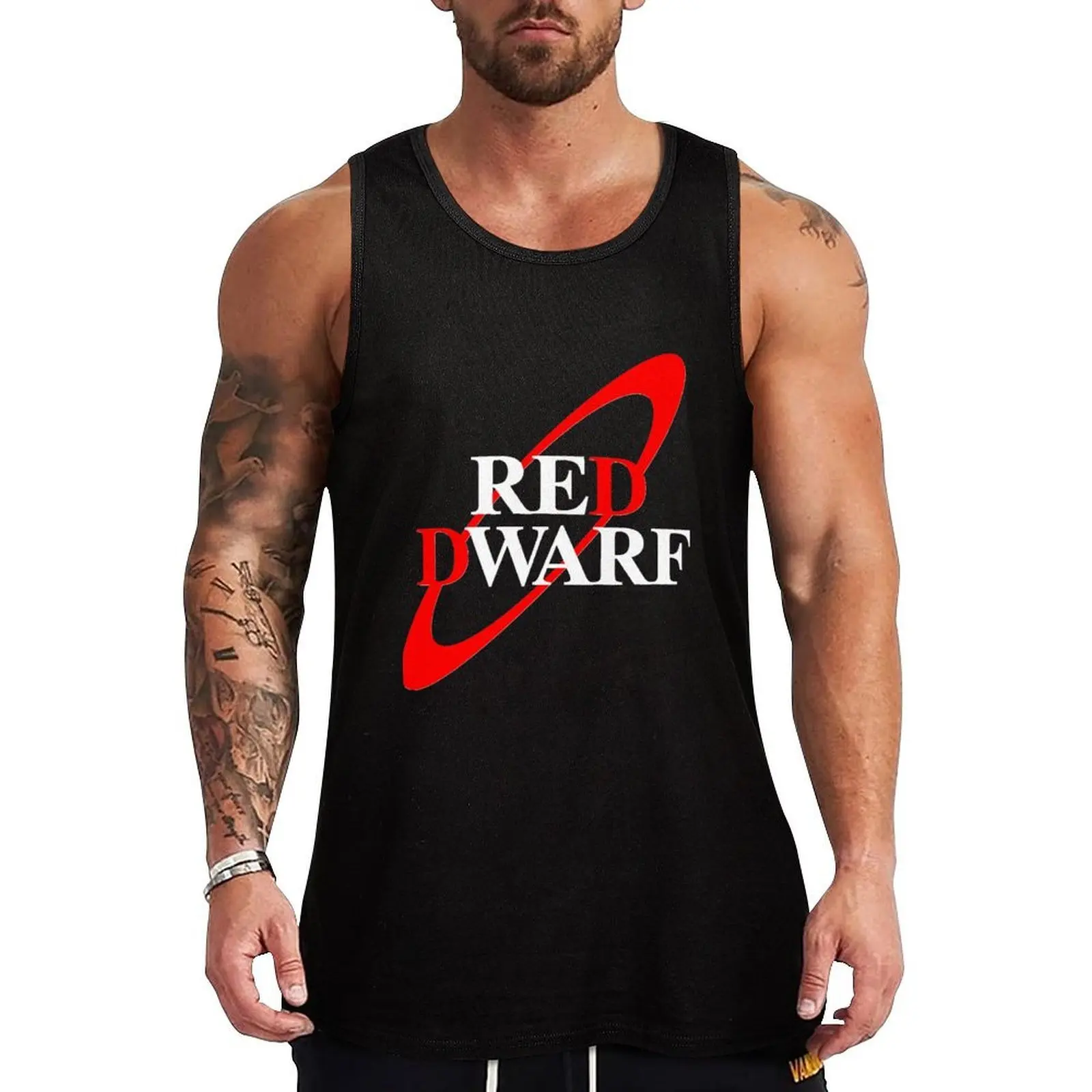 Red Dwarf Logo Tank Top Basic Layering Tank Top Casual Sleeveless Soft Shirt