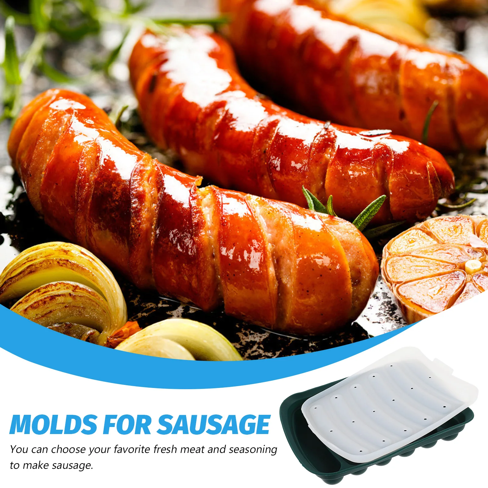 

1pc Sausage Mold Grade Silicone Reusable Molds for Homemade Hot Diy Hot Dog Mold Dog Making Practical Safe Kitchen Supplies