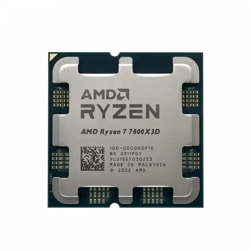 AMD Ryzen 7 7800X3D Gaming Processor 8-Core 16-Thread 4.2GHz 96MB L3 Cache Socket AM5 Desktop CPU DIY PC Hardware No Cooler
