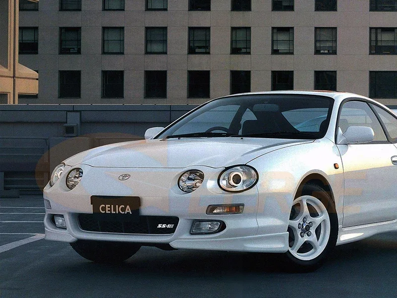 Для Toyota Celica T20 1994 1995 1996 1997 1998 1999 Отличные ультра яркие переключающие DRL указатели поворота со светодиодной подсветкой Angel Eyes Halo Rings