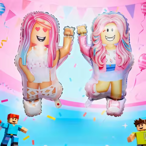 10pcs Hot ROBLOX Game Girls Aluminum Film Balloons Boys and Girls Birthday Theme Party Balloon Supplies