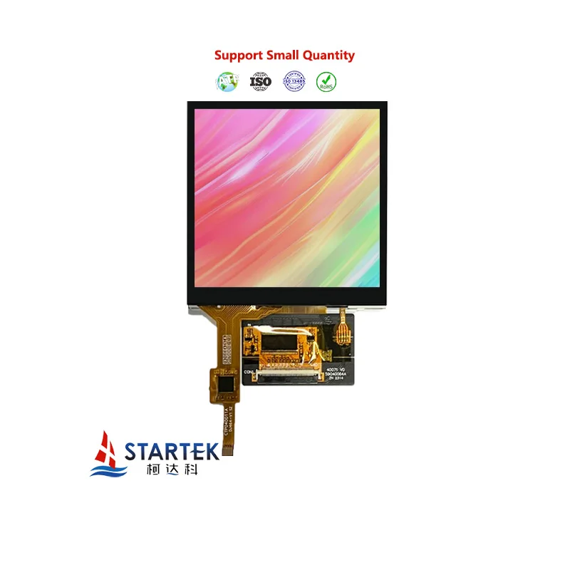 โมดูลจอแสดงผล TFT LCD แบบสี่เหลี่ยมจัตุรัสขนาด 4 นิ้ว 480*480 โมดูลจอแสดงผล IPS LCD ความละเอียดหน้าจอ 480 480 จอสัมผัส TFT LCD