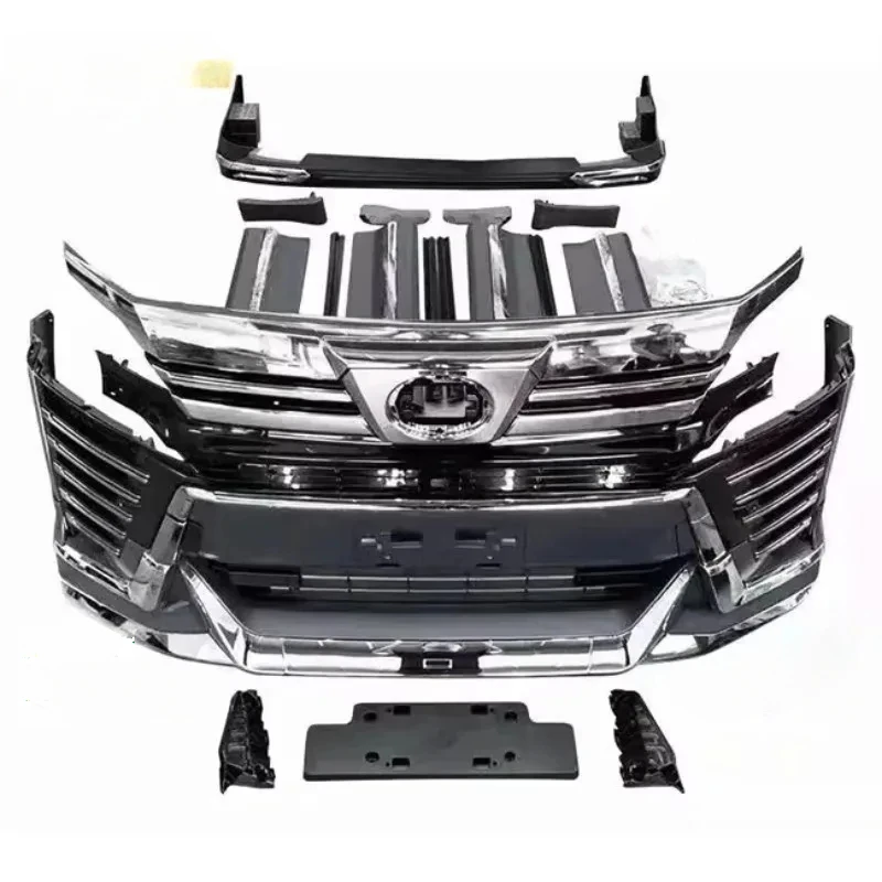 

High Quality% FITMENT 2015 Conversion to 2019 Vellfire SC BODY KIT PP MATERIAL BUMPER TOYOT Vellfire