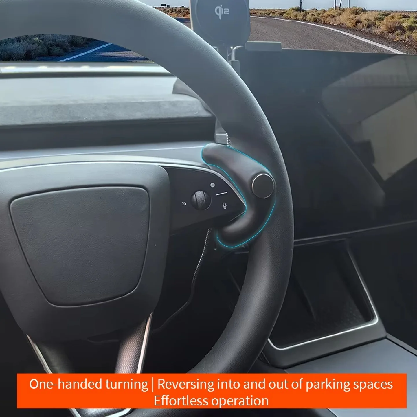 Car Turning Steering Wheel Power Booster Spinner Knob Safety Accessories for Tesla Model Y Juniper Model 3 Highland 2025 2026