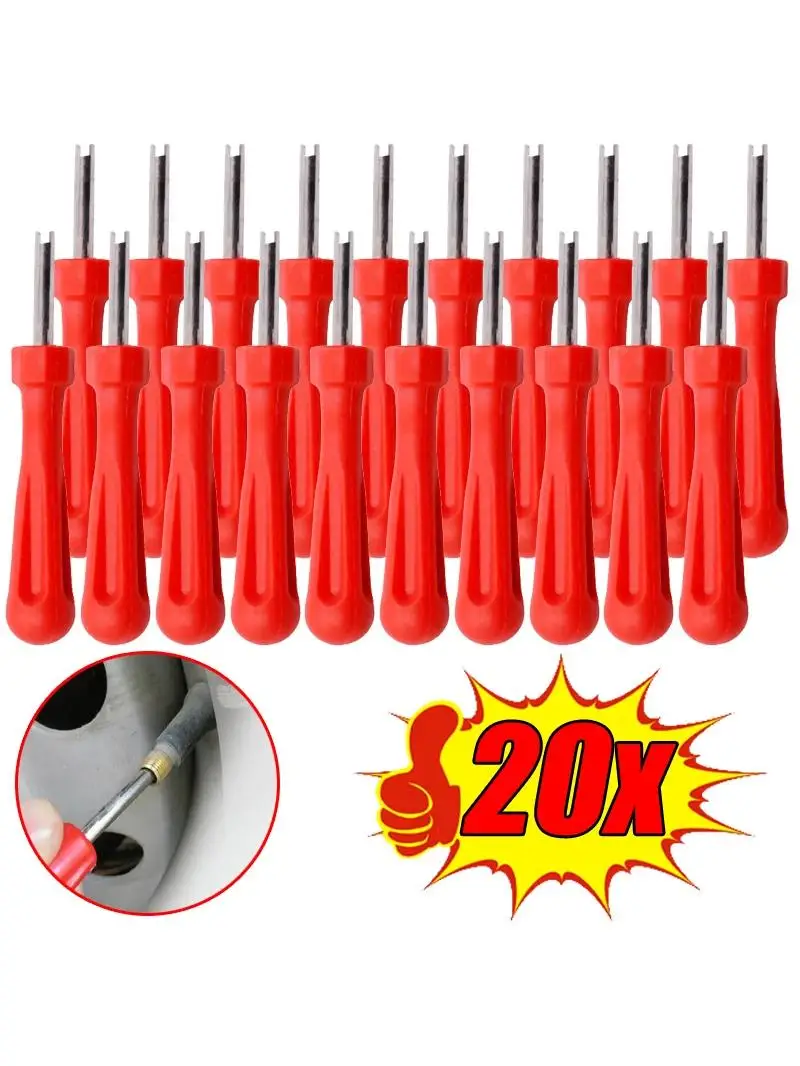 AliExpress NONE Universal Tyre Valve Core Remover Tools 1/20PCS for Car Bike Motorbike Truck Tire Valve Stem Repair Screwdriver Auto Accessories