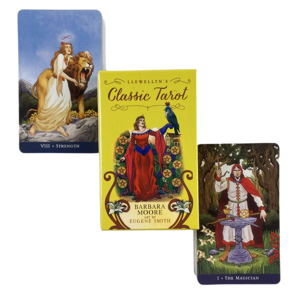 Mini Size Llewellyn\'s Classic Tarot Rider Cards Oracle A 78 English Divination Edition Deck Borad Games