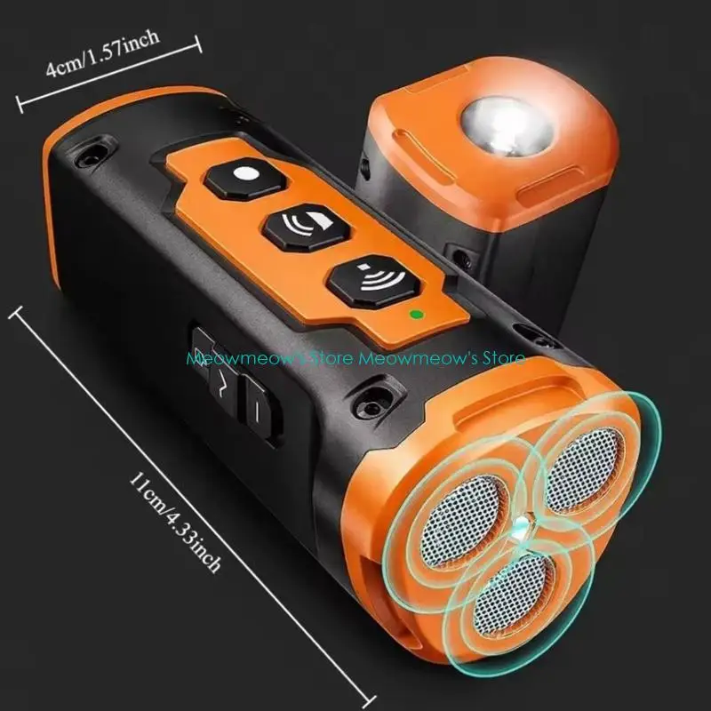 طاردات الكلاب بالموجات فوق الصوتية W91A مع أجهزة وقائية قوية للحيوانات الخفيفة من أجل السلامة في الهواء الطلق وأمن أوقات الليل