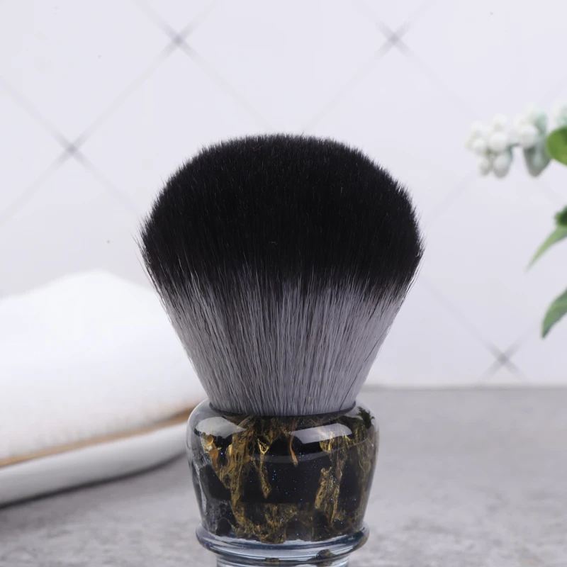 YAQI ROCKS 28mm Synthetic Hair Resin Handle Men Wet Shaving Brush