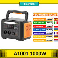 Flashfish A1001 1000W Portable Power Station, 1030Wh/278400mAh Solar Generator, Pure Sine Wave AC Ports, 7 Outputs