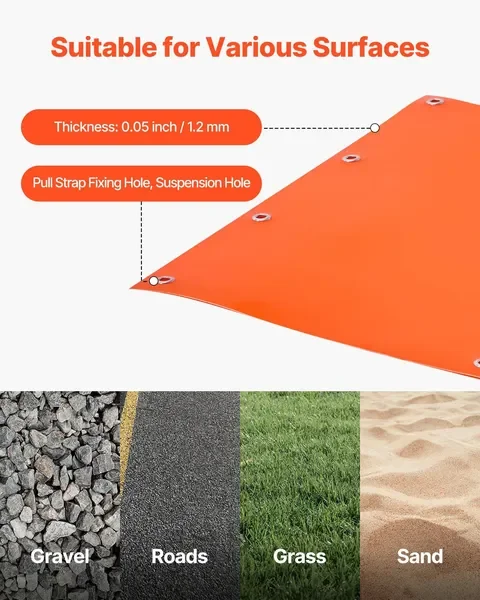 Trenó de arrasto de cervo 72,8 x 22,8 pol. 550 libras Trenó multiuso de PE para transporte