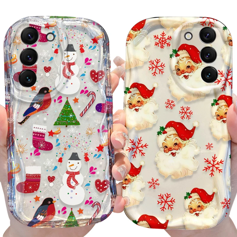 Pupazzo di neve Onda Custodia per Samsung Galaxy A53 A50 A50S A36 A35 A34 A32 A30 A26 A25 A24 A20 A16 A15 A06 A05S A05 M55 M54 M35 5G Copertura