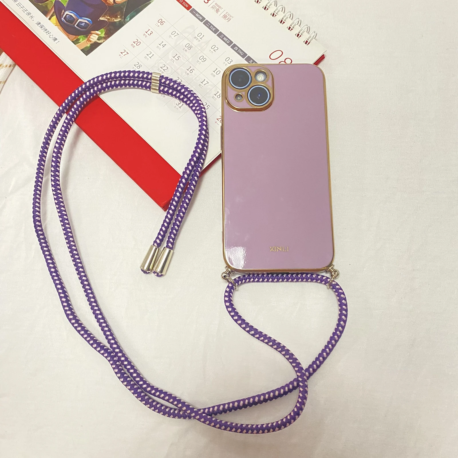 Lanyard Necklace Plating Phone Case For OPPO Find X2 Neo X3 Lite X5 X6 Pro F9 F11 F19 F21 Pro F23 5g Soft Back Cover image 6