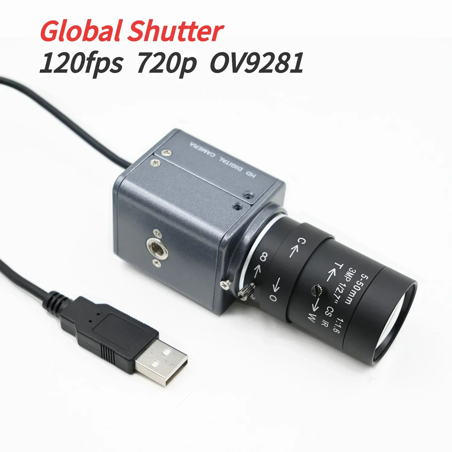 GXIVISION OV9281 120fps 1MP Global Shutter USB-Kameramodul, einfarbig, Hochgeschwindigkeits-Bewegungsaufnahmen, industriell 1280x720